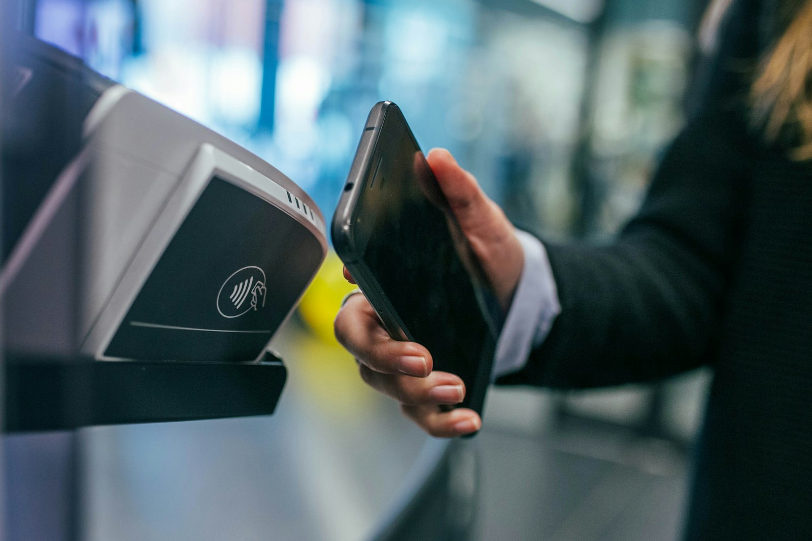 mobile payment terminal representing structured gig rental autopay