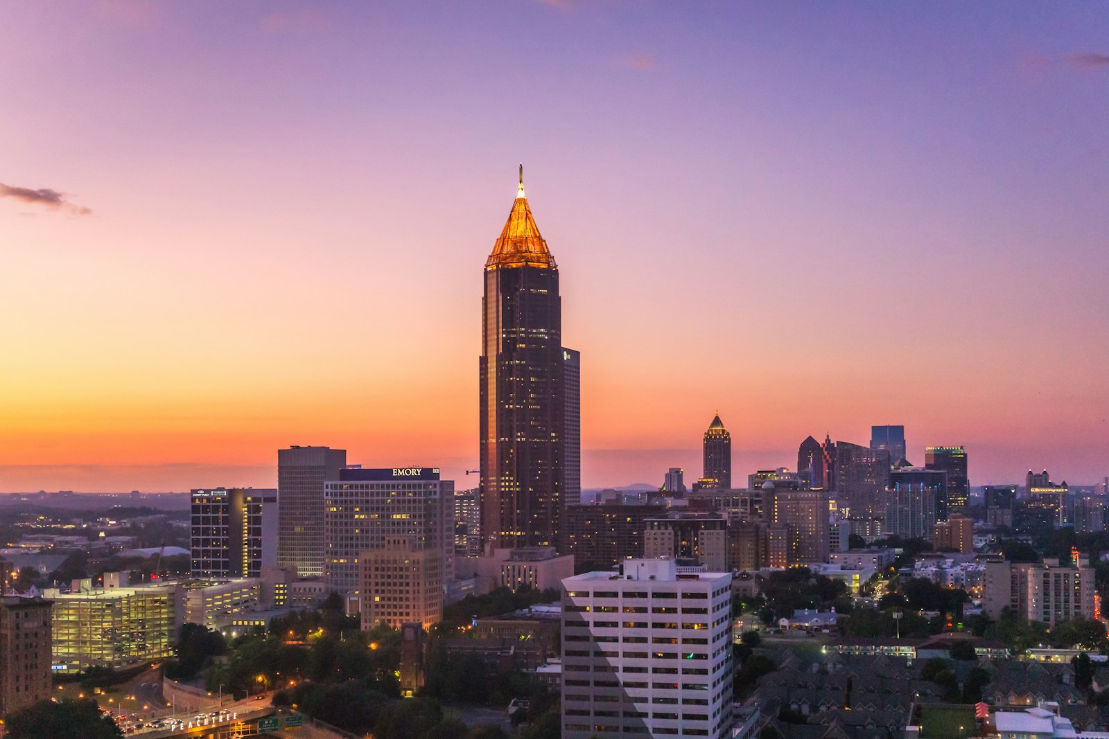 Atlanta skyline representing Clayton County and Riverdale gig rental service