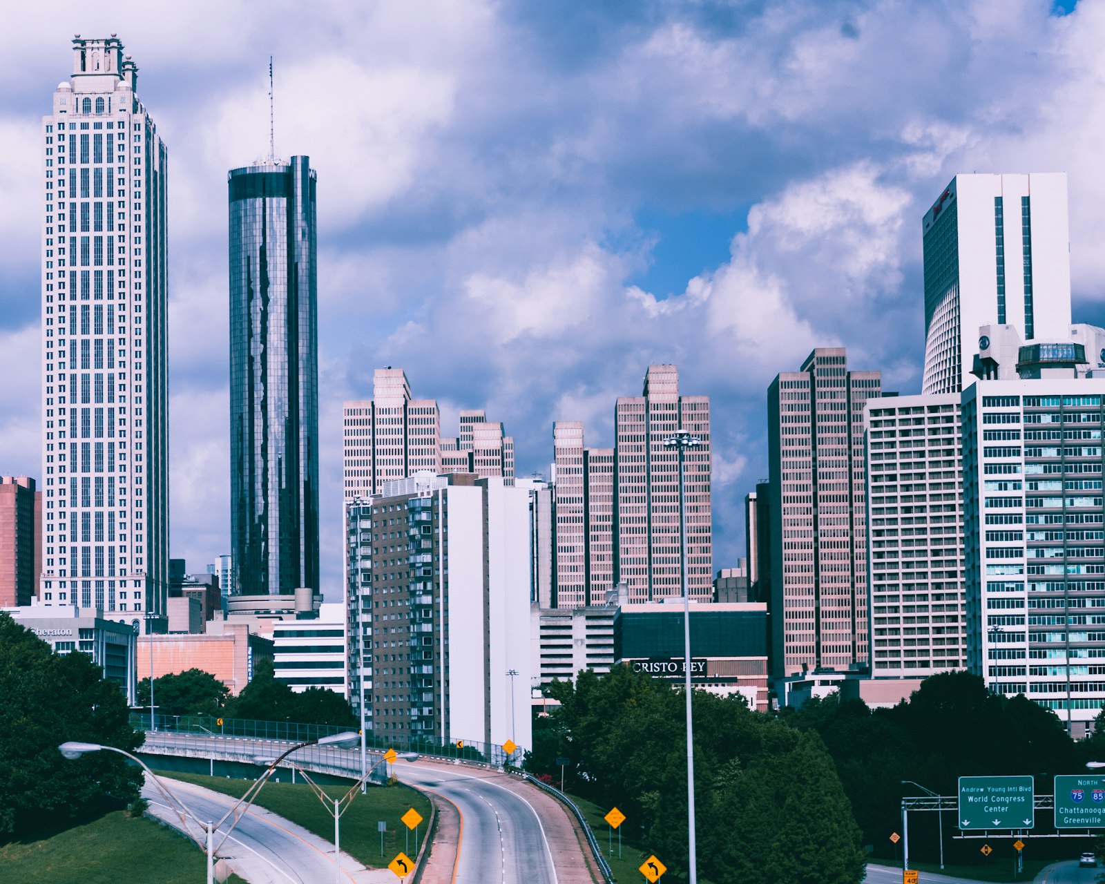 Atlanta buildings representing Tyrone and Fayette County gig rental service